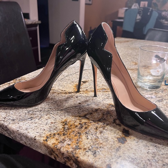 FSJ Pointed Toe High Stiletto Heel Slip On Pumps gently used - Picture 2 of 3